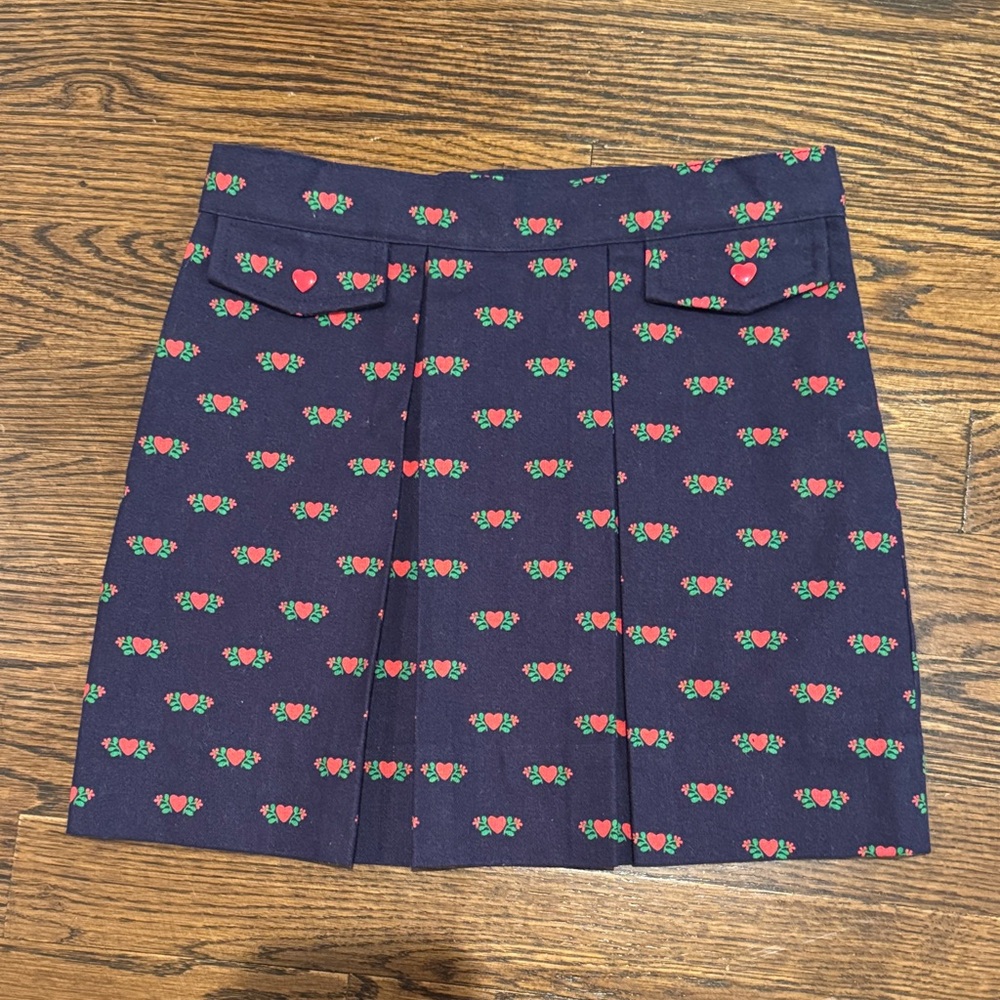 The Beaufort Bonnet Company Navy Skirt with hearts